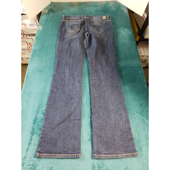 Guess Jeans Size 29 Womens Blue Stretch Denim Pants Mid Rise Carla Bootcut - Picture 12 of 14